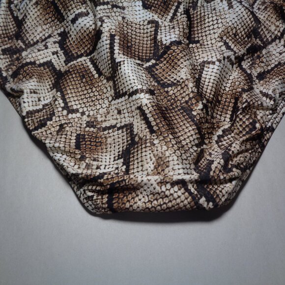 Antonio Melani Size Large / TWIST PANT / Sand / Snake Print / New Bikini Bottom - Picture 9 of 15